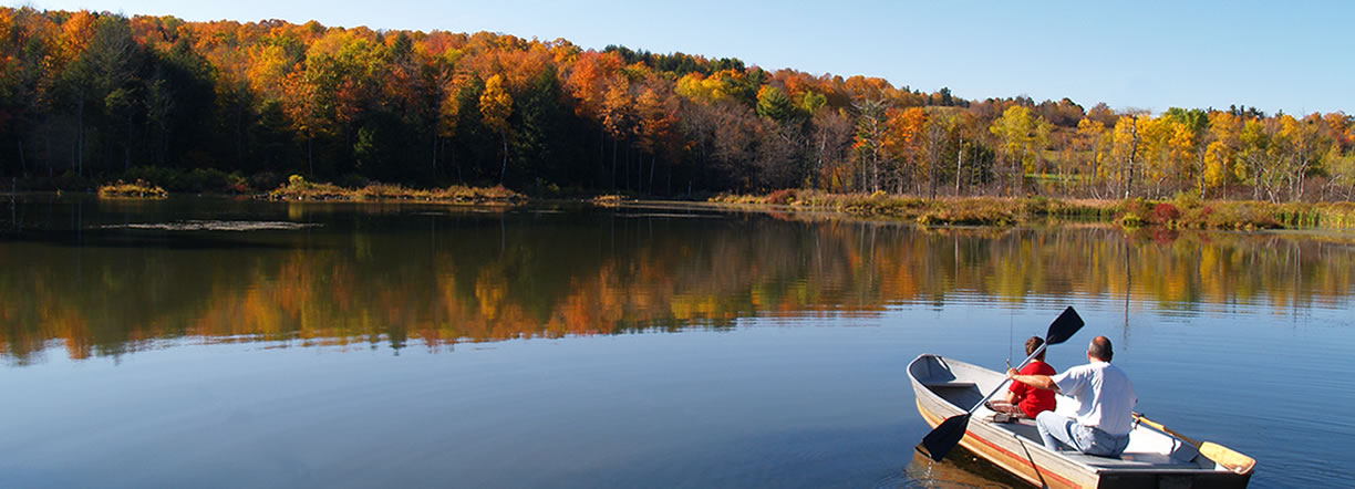 privacy policy - fishing from boat on lake